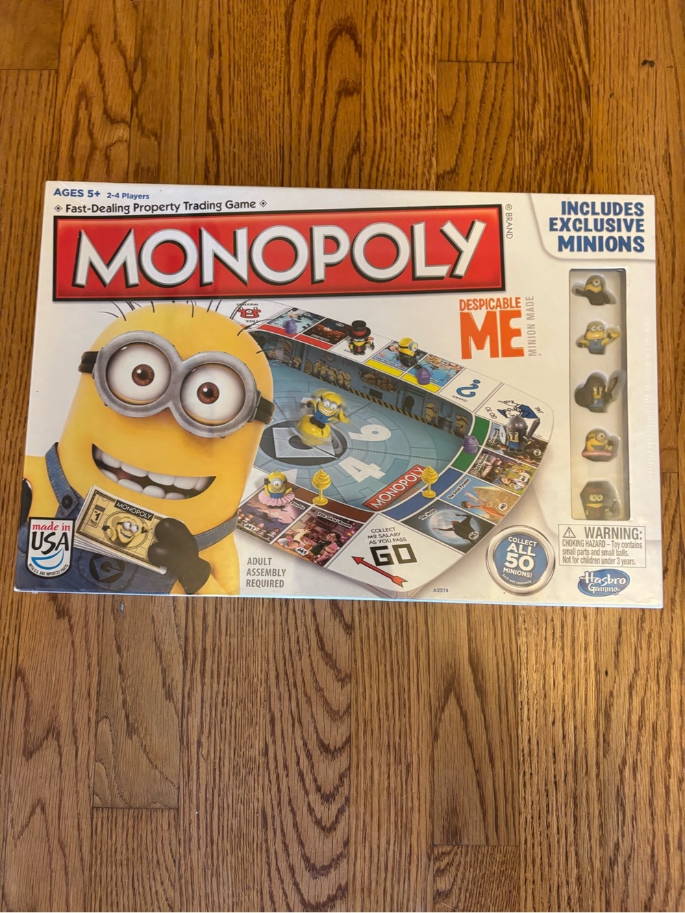 Hasbro Monopoly Despicable Me Board Game - Yellow, White, Red, Blue